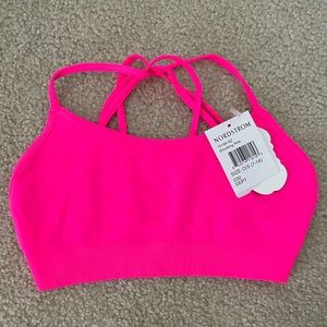 NWT - Suzette Collection - ‘Shocking Pink’ Sports Bra - Cami - Children’s